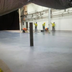 1/4 in Epoxy Trowel Application